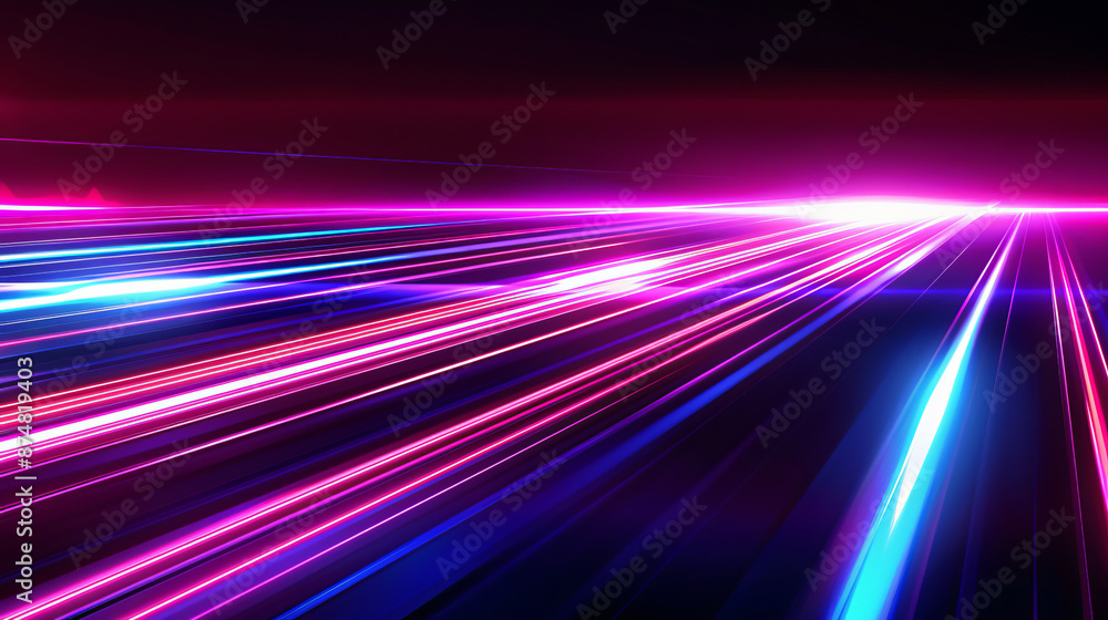 Neon light laser beams colorful futuristic flashes streaming from horizon with negative copy space on black background Motion light lines noir technology science night illustration backdrop background Neon light laser beams colorful futuristic flashes streaming from horizon with negative copy space on black background Motion light lines noir technology science night illustration backdrop background