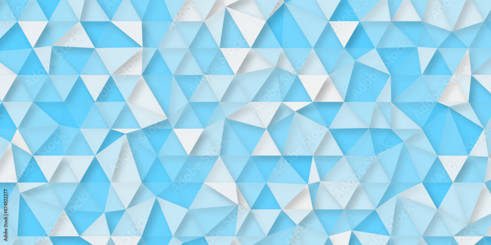 Abstract retro pattern of geometric shapes. Geometric polygon background. Abstract blue geometrical background. Design template for brochures, flyers, magazine