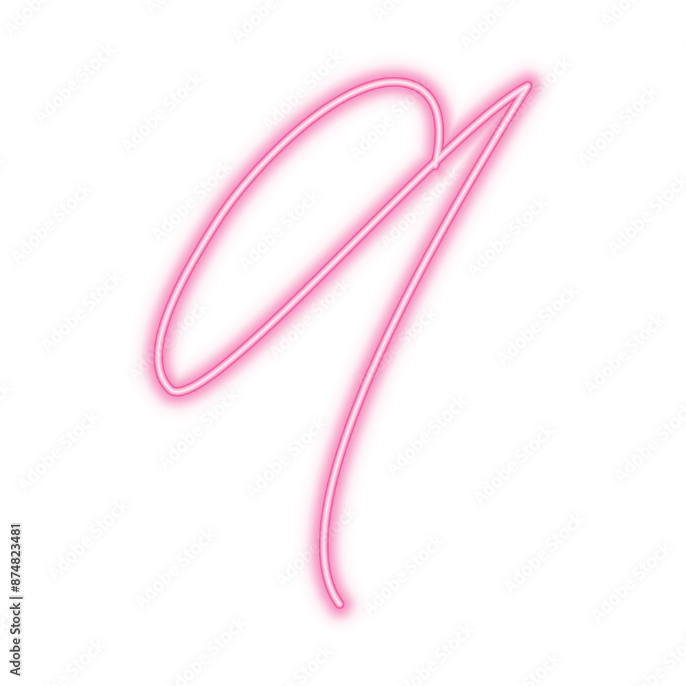 Illustration of neon number. Pink luminous number 9 isolated on transparent background. Illustration of neon number. Pink luminous number 9 isolated on transparent background.