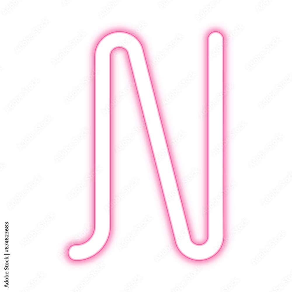 Illustration of neon electric style letter N alphabet. Pink color. Isolated on transparent background.
Illustration of neon electric style letter N alphabet. Pink color. Isolated on transparent background.