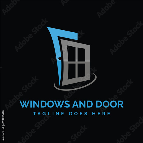 windows and door installation logo