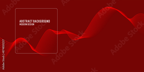Wavy, wriggling lines on a background. Abstract background with amorphous shapes. A template for placing text and information. Beautiful stylish design.