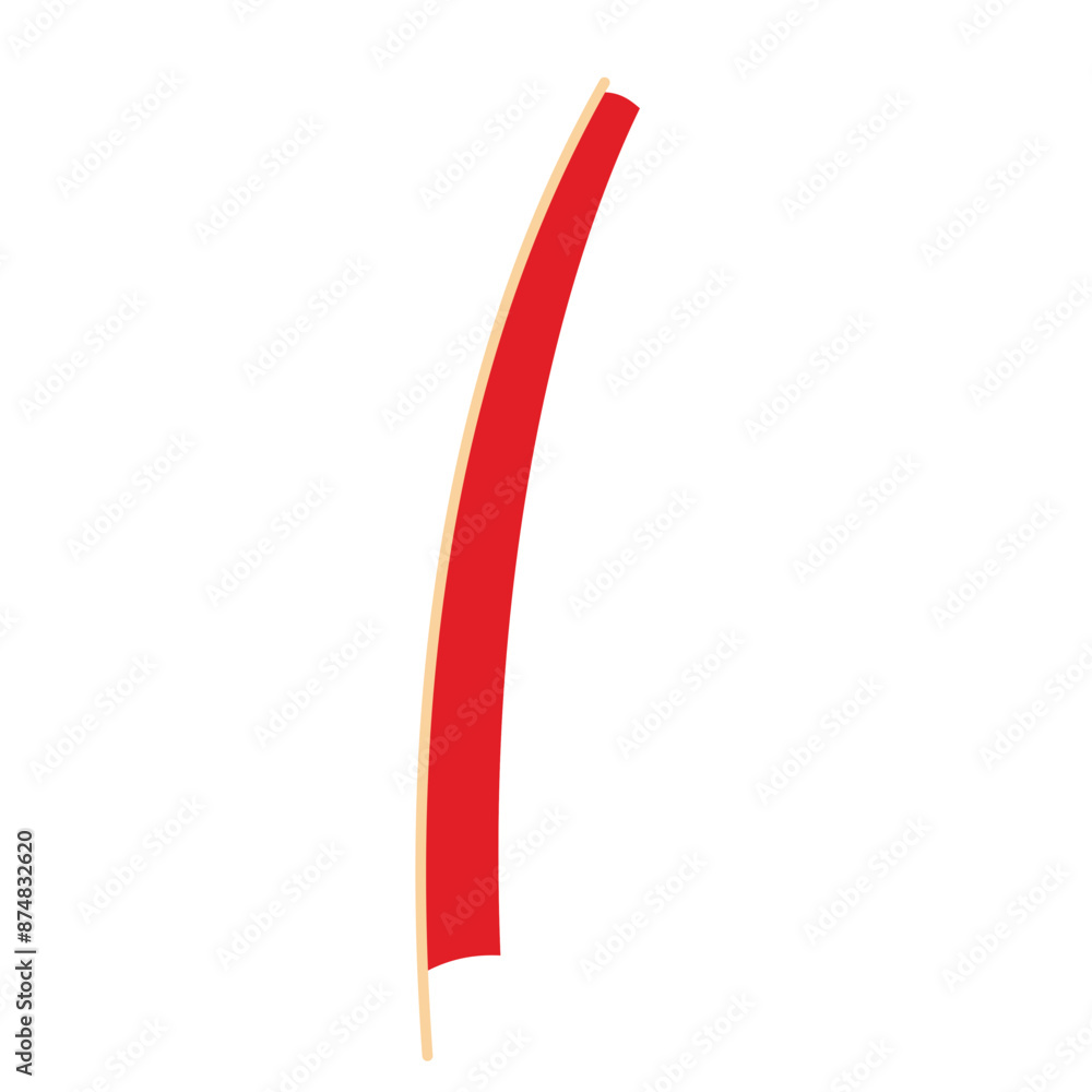 Indonesia flag decoration element vector icon Indonesia flag decoration element vector icon