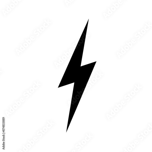 Free Download Black Lightning Bolt Icon - GFXLoad