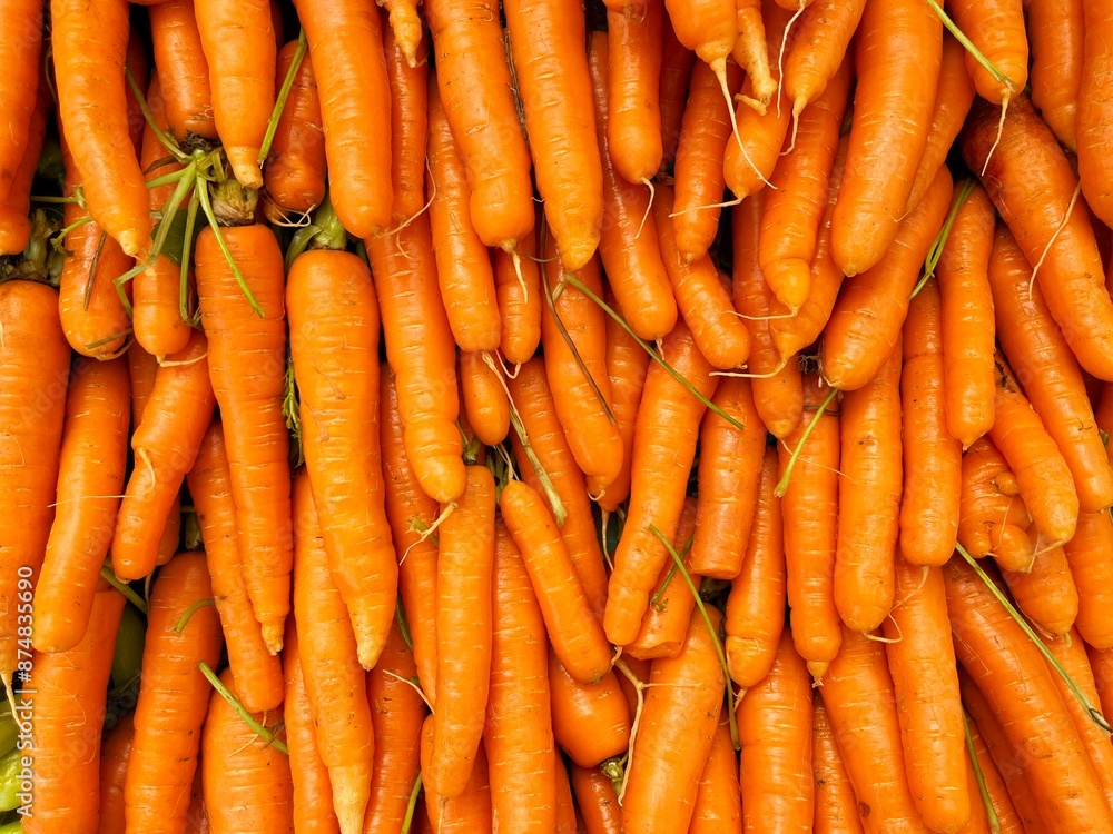 Natural pattern of fresh washed organic carrots. Full of many clean carrots vegetable background. Natural pattern of fresh washed organic carrots. Full of many clean carrots vegetable background.