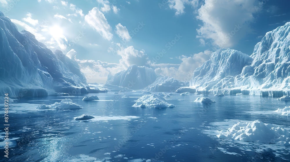 Dramatic Melting Polar Ice Caps Reveal Ominous Effects of Global Warming Dramatic Melting Polar Ice Caps Reveal Ominous Effects of Global Warming