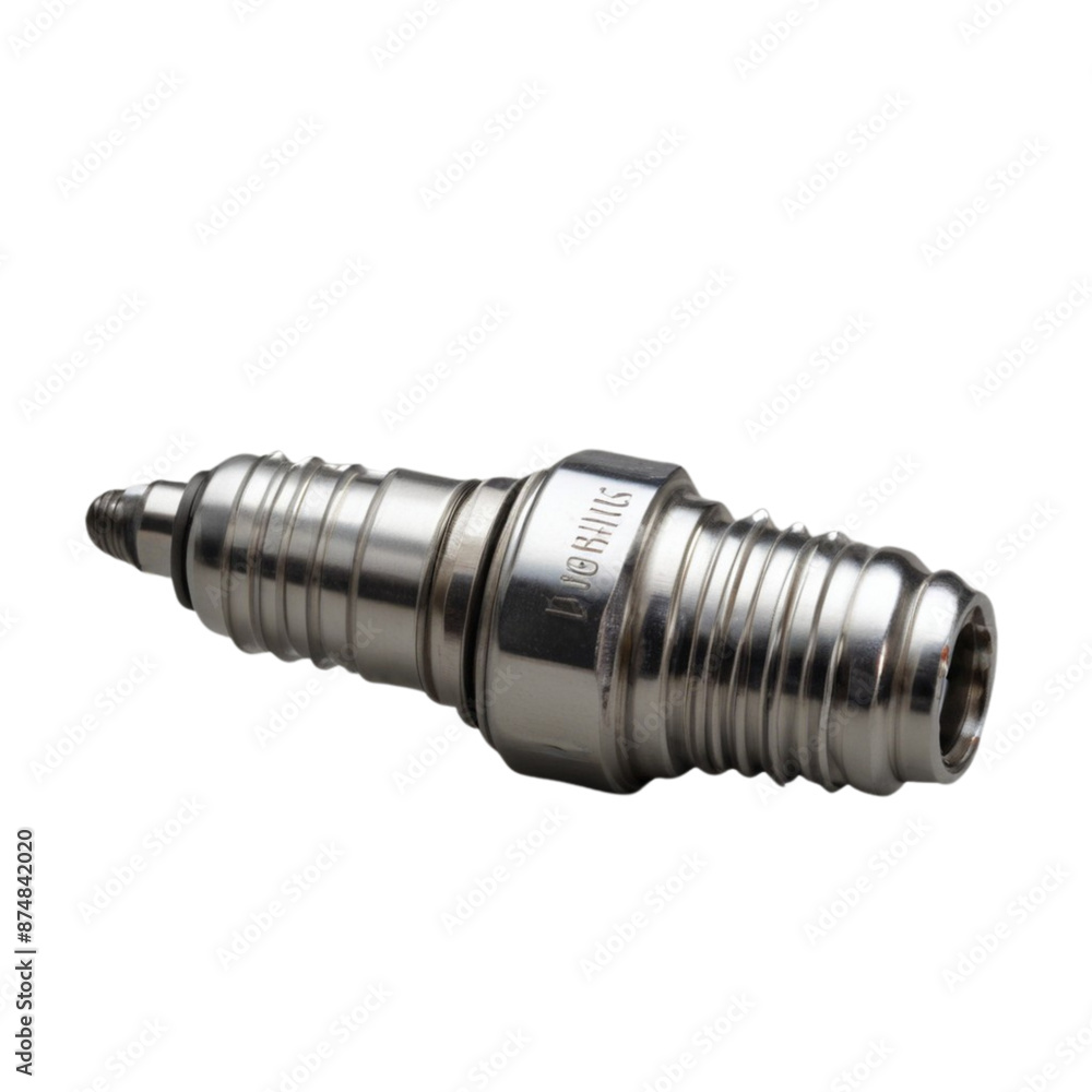 automotive engine spark plug on Isolated transparent background png. generated with AI automotive engine spark plug on Isolated transparent background png. generated with AI