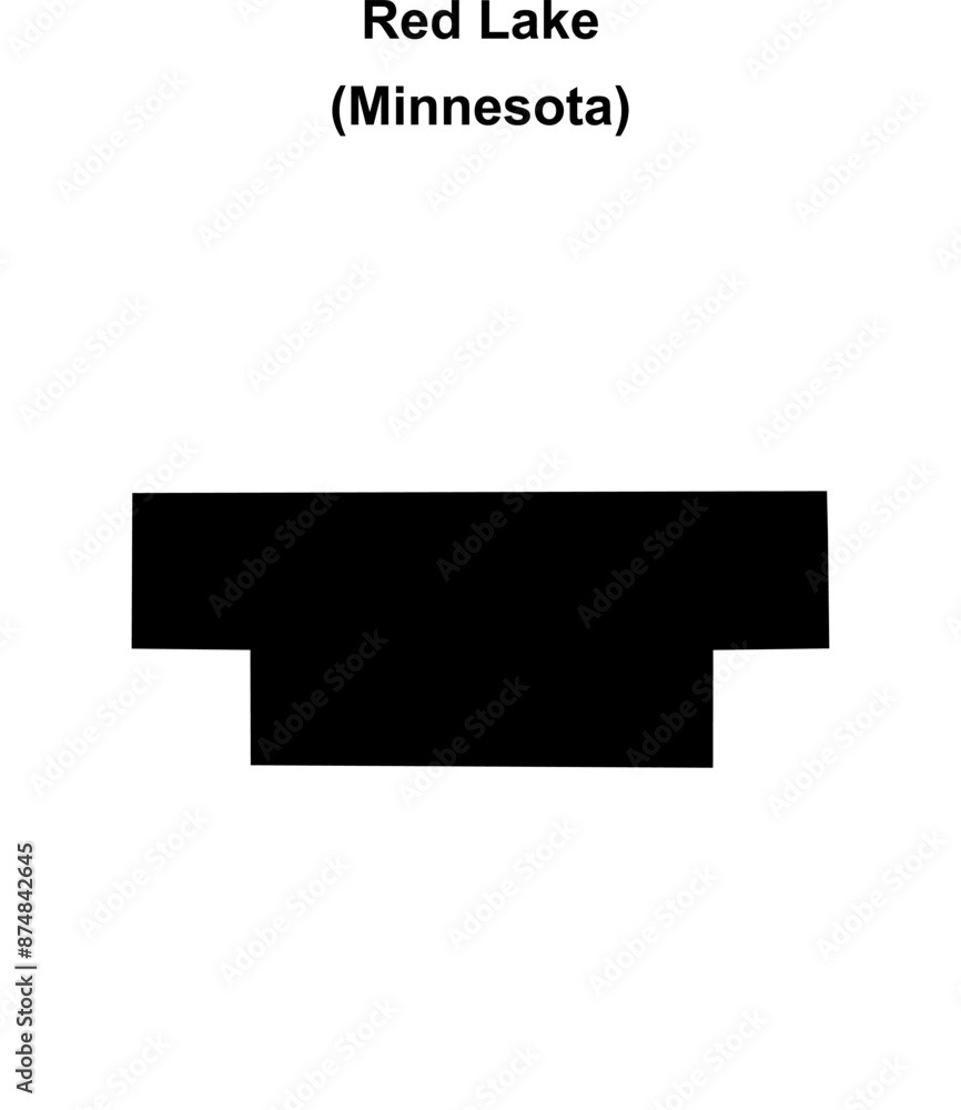 Red Lake County (Minnesota) blank outline map Red Lake County (Minnesota) blank outline map