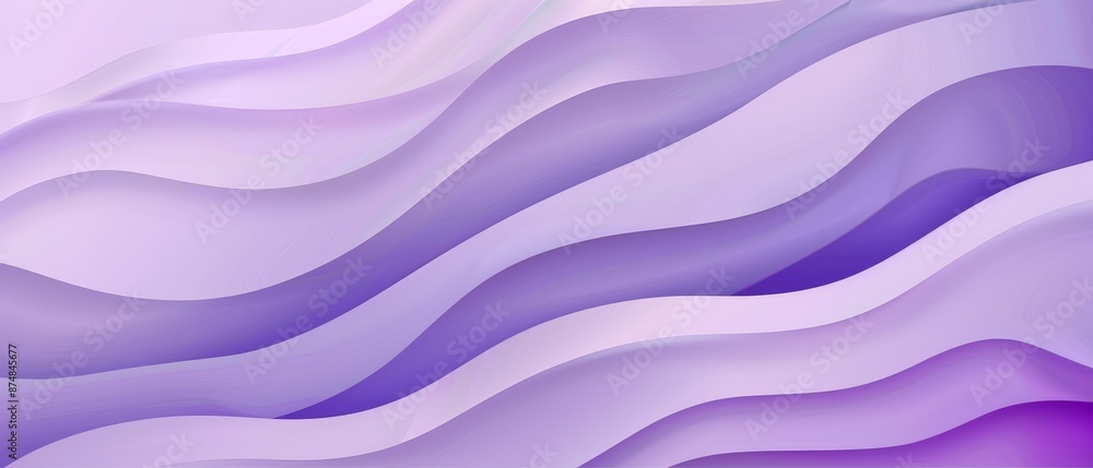 Obraz premium Lavender jade wave pattern minimal vector illustra 118