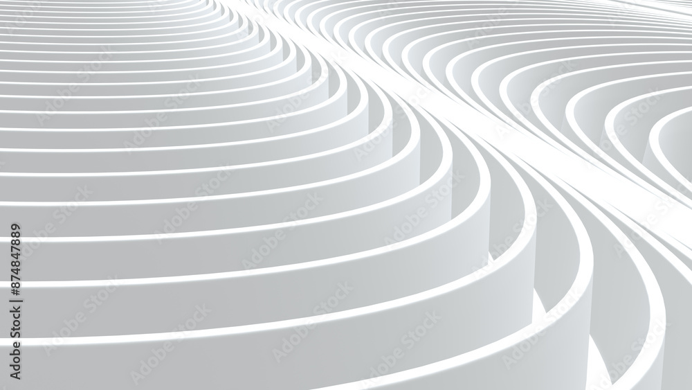 White striped pattern background, 3d lines design, abstract minimal white gray background. White striped pattern background, 3d lines design, abstract minimal white gray background.