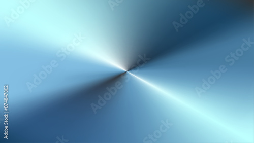 Blue polished steel texture background, shiny radial metallic gradient.
