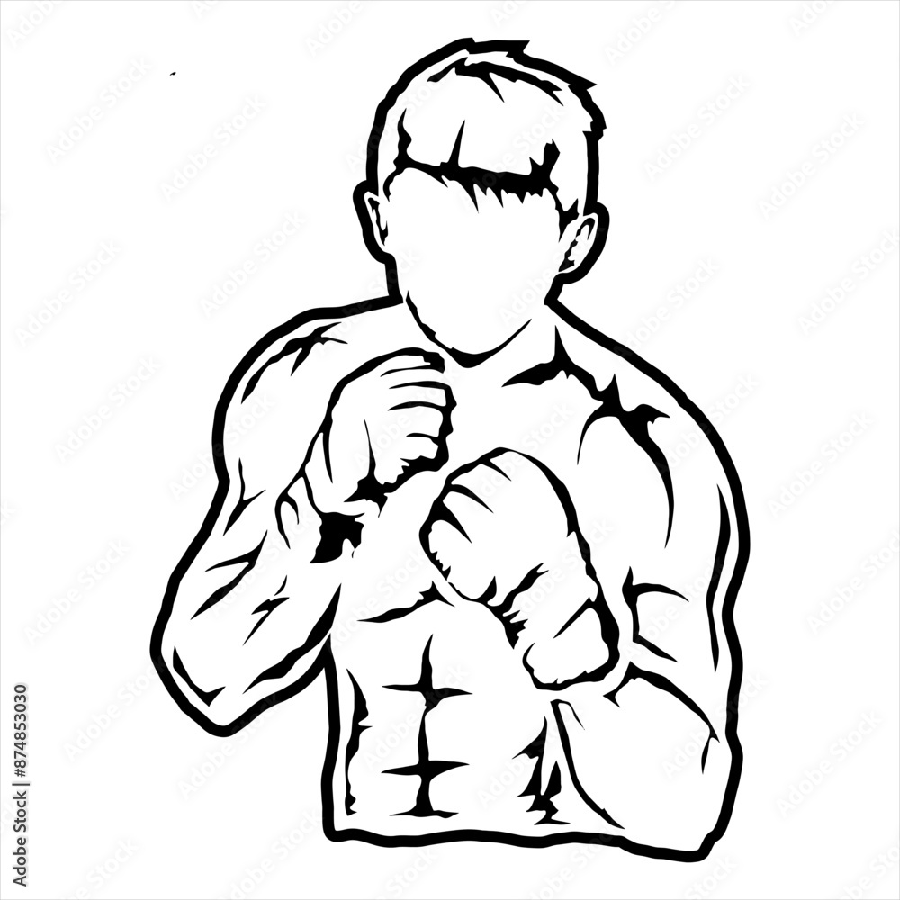 illustration vector Mix Martial Art MMA poster t-shirt design illustration vector Mix Martial Art MMA poster t-shirt design