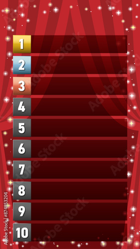 ランキング10位まで縦