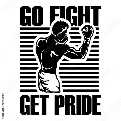 illustration vector Mix Martial Art MMA poster t-shirt design