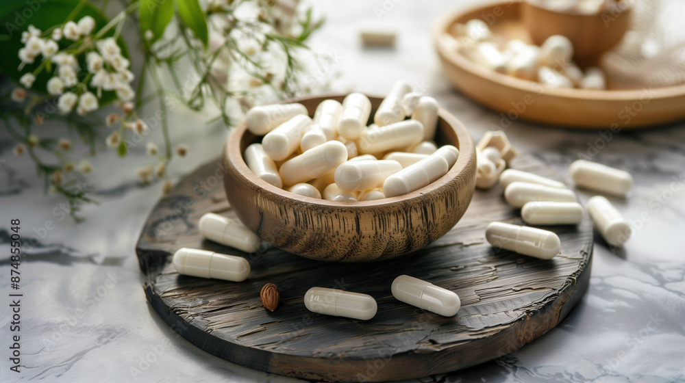 L-Theanine Capsules Promoting Relaxation and Calm Mind, Herbal Stress Relief L-Theanine Capsules Promoting Relaxation and Calm Mind, Herbal Stress Relief