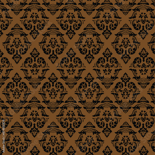 Illustration pattern ethnic design with colors and background fo