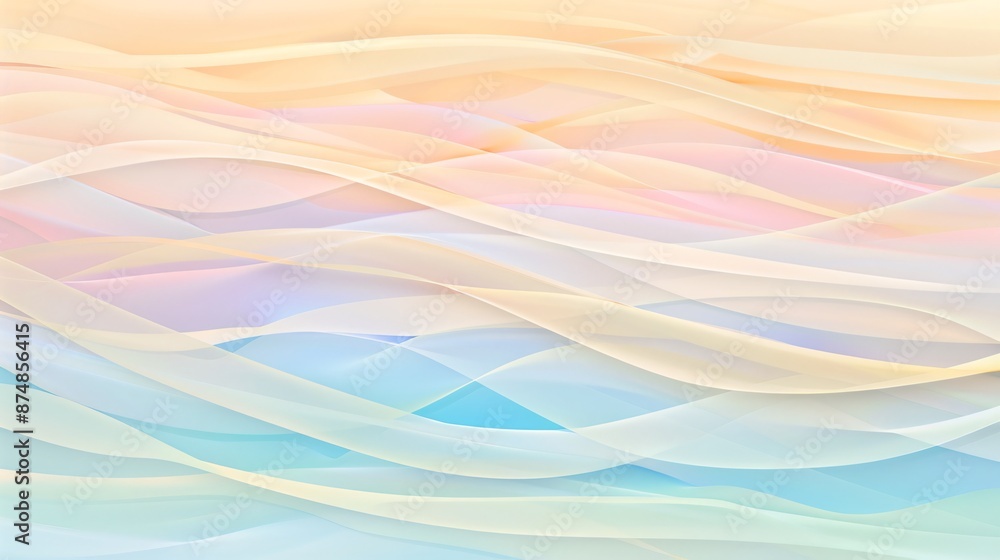 Obraz premium Abstract Pastel Waves