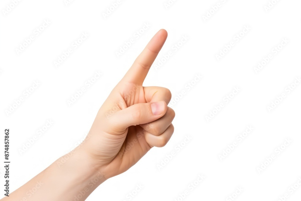 Human Hand Making Pointing Gesture Human Hand Making Pointing Gesture