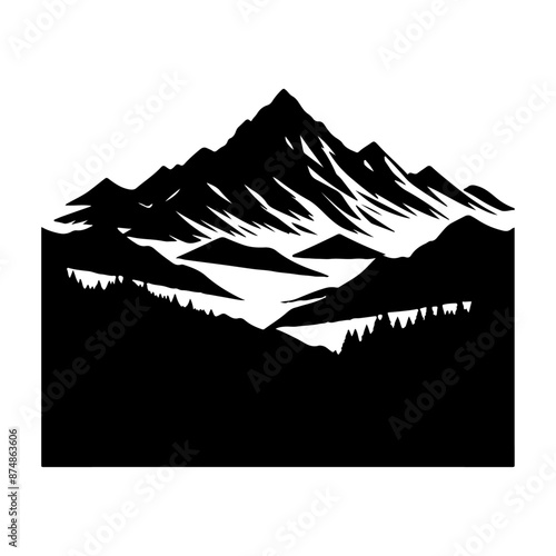 mountain landscape vector