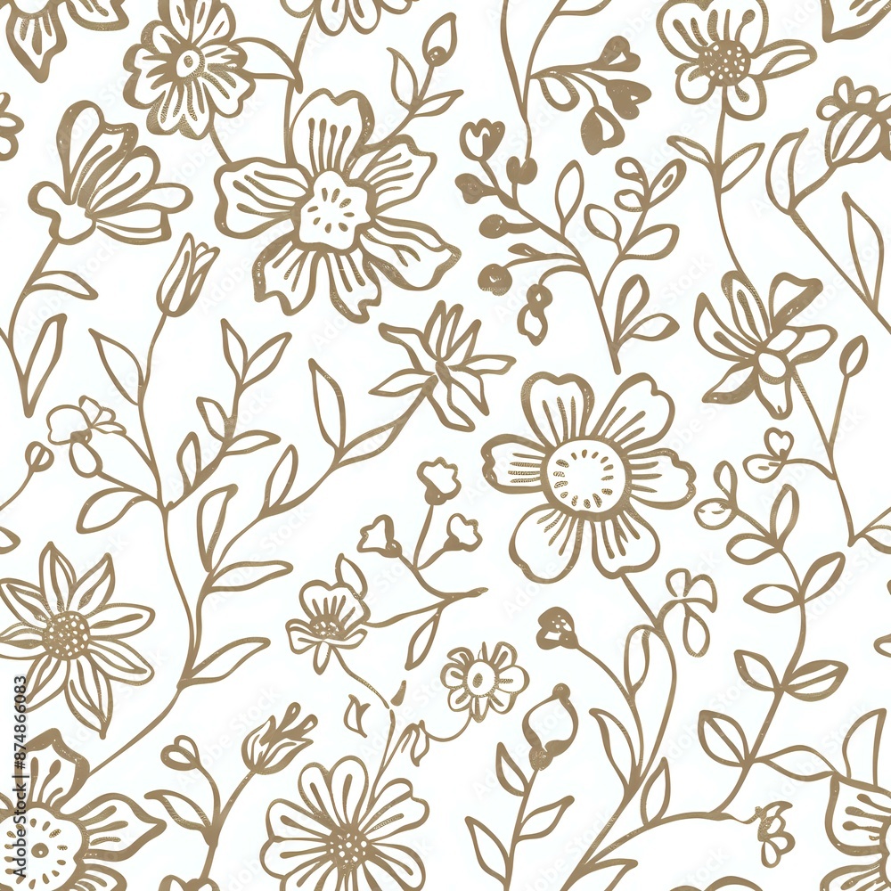 Elegant Floral Grid Design for Home Decor Elegant Floral Grid Design for Home Decor