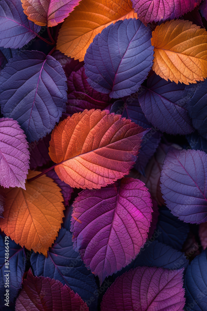 Autumn Leaves in Warm Shades. Autumn Leaves in Warm Shades.