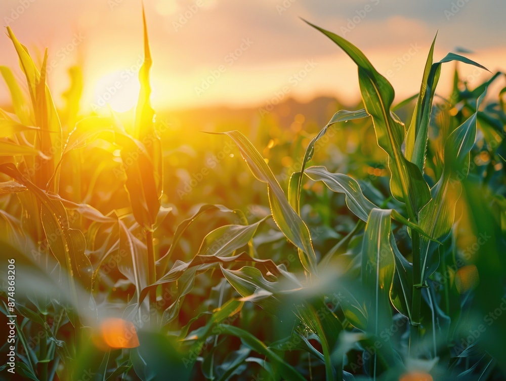 Field of Corn Sunset Field of Corn Sunset
