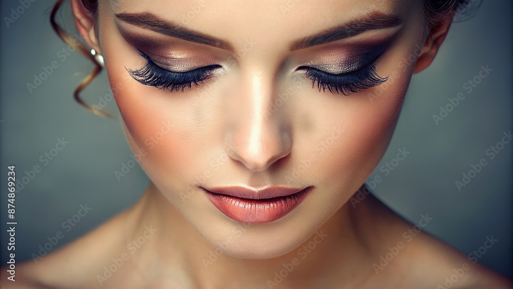Softly illuminated, delicate, and intricate details of a woman's facial features, showcasing subtle expressions and natural beauty. Softly illuminated, delicate, and intricate details of a woman's facial features, showcasing subtle expressions and natural beauty.