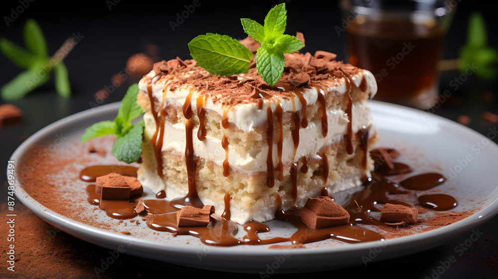 tiramisu cake dessert food photography background poster tiramisu cake dessert food photography background poster
