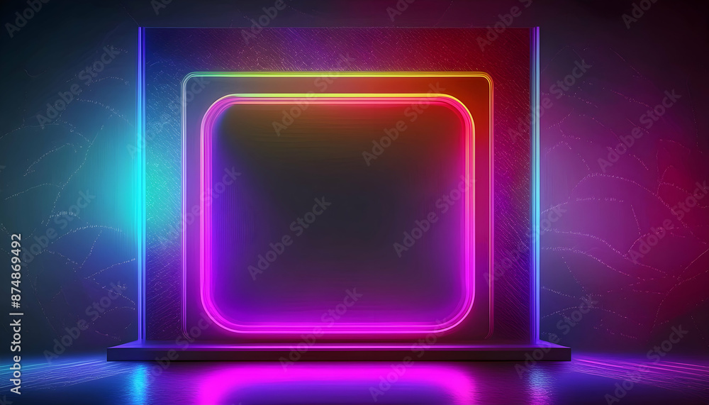 Abstract neon rectangle, glowing on black background
Bright geometric light, neon frame, dark backdrop Square neon border, glowing blue, dark background Abstract neon rectangle, glowing on black background
Bright geometric light, neon frame, dark backdrop Square neon border, glowing blue, dark background