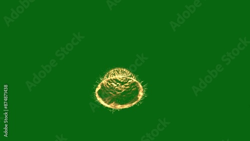 Green Screen Radiant Plasma Sphere Effect