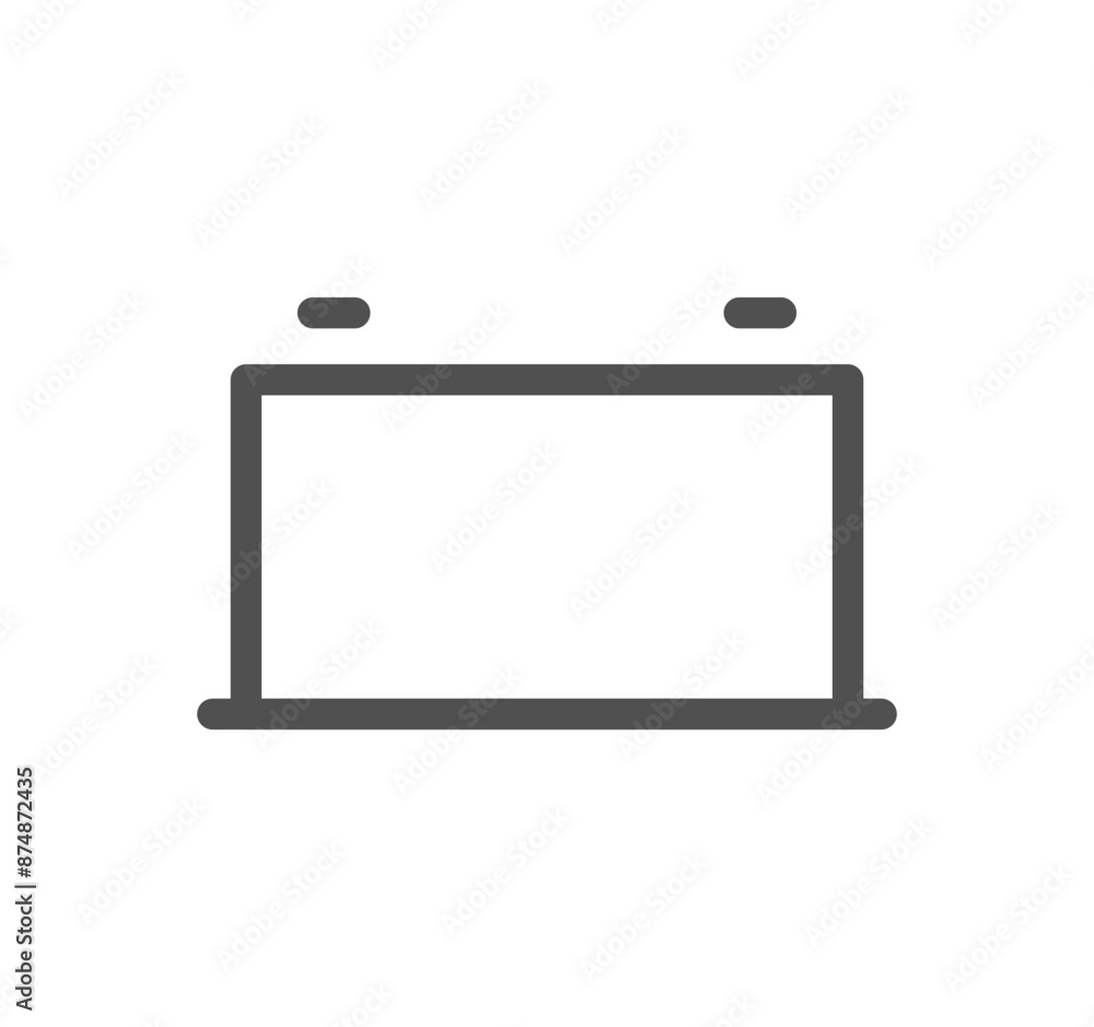 Car dashboard icon outline and linear vector.
Car dashboard icon outline and linear vector.