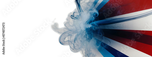 Blue smoke general election abstract background
