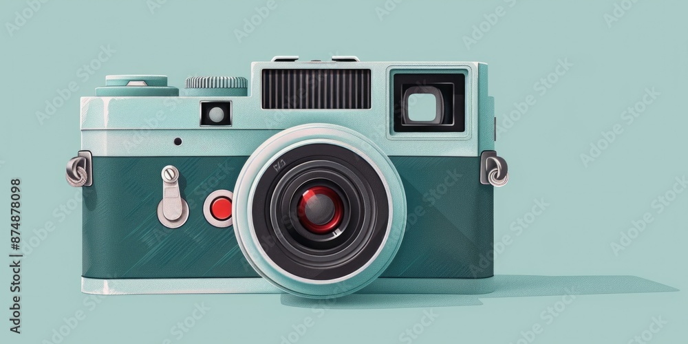 Fototapeta premium Photography equipment - Camera with lens