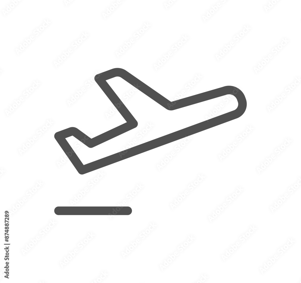 Airport icon outline and linear vector.
Airport icon outline and linear vector.