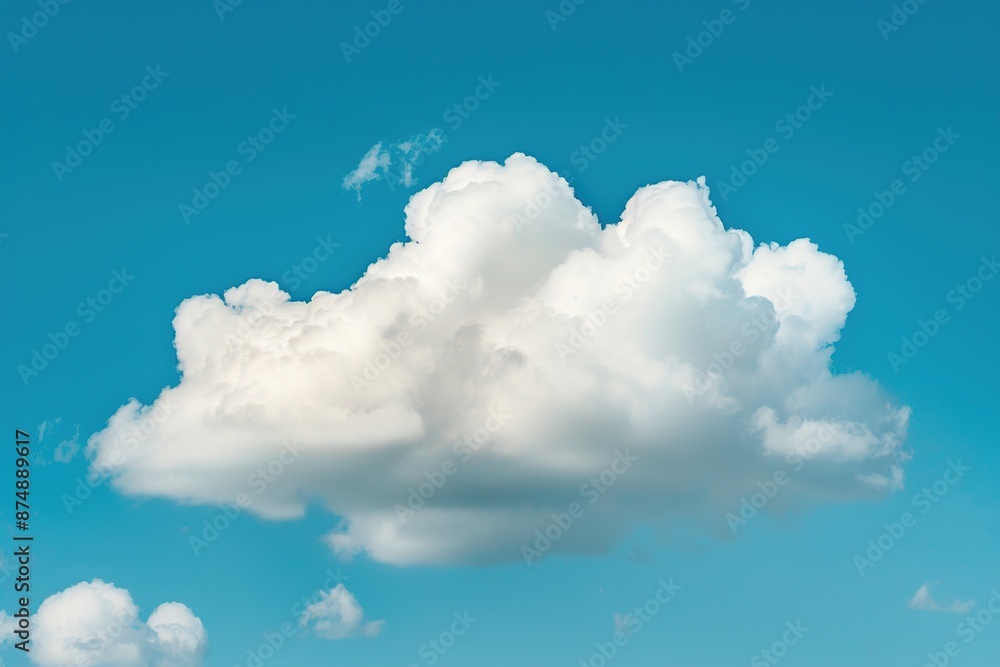 Fluffy White Clouds in Blue Sky Fluffy White Clouds in Blue Sky