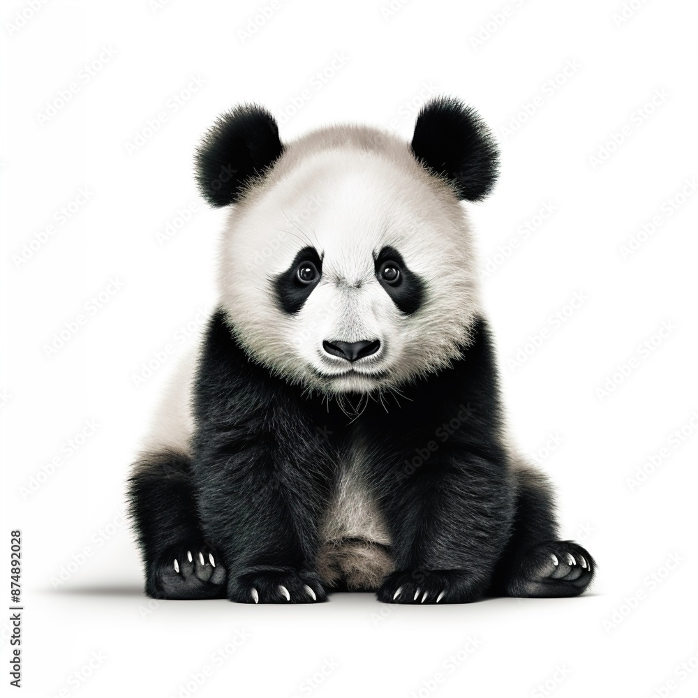 panda bear isolated on white panda bear isolated on white