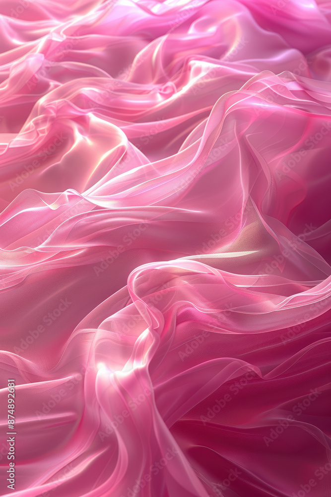 Obraz premium Smooth Abstract in Pink