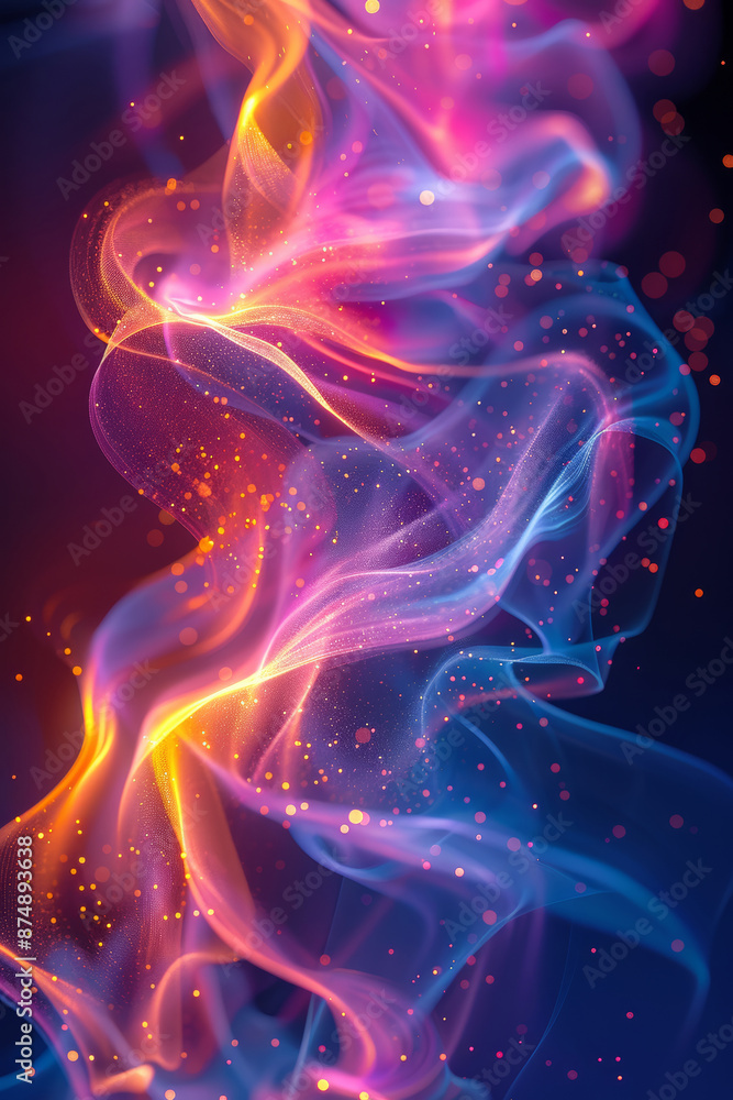 Vibrant Pastel Laser Display Vibrant Pastel Laser Display