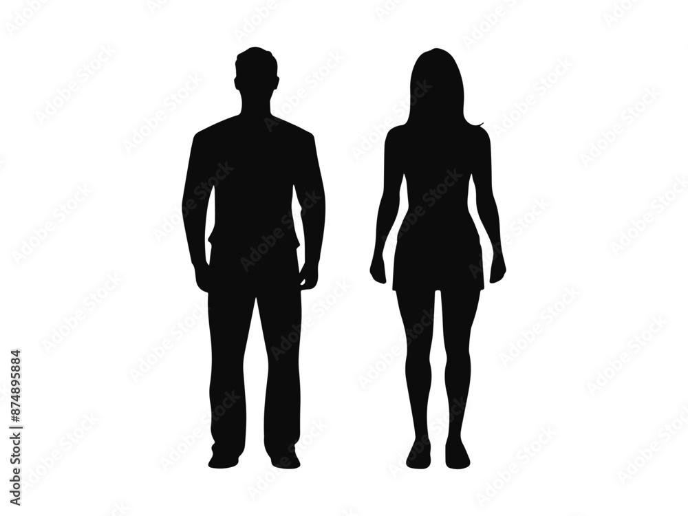 man and woman full body silhouette man and woman full body silhouette