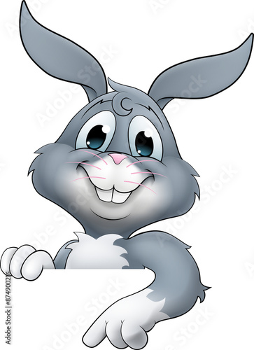 Easter Bunny Rabbit Cartoon...