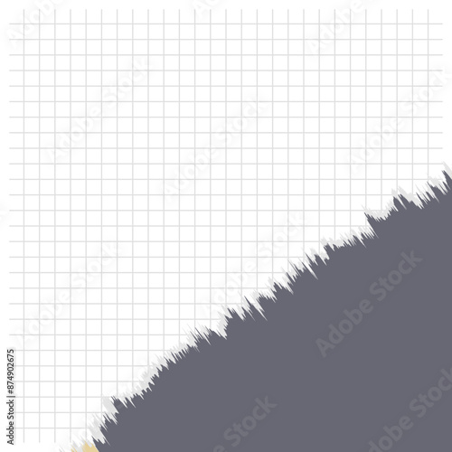 Torn paper with space for your own text. Vector illustration.