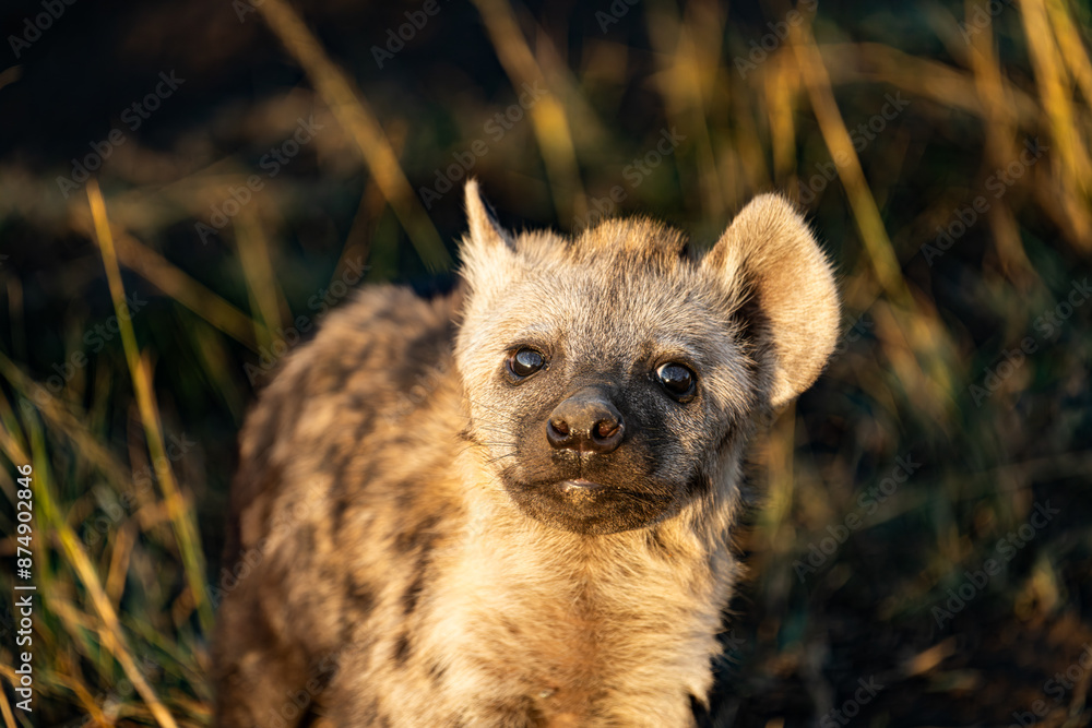 hyena Puppy in the sun hyena Puppy in the sun