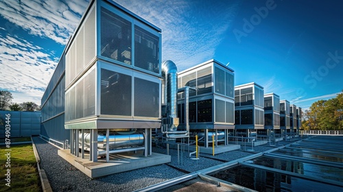 A hydrogen energy-powered data center with advanced cooling systems and zero emissions 