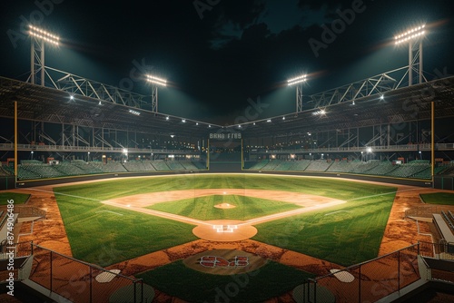 a baseball stadium, ultra realistic 