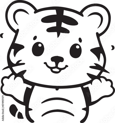 Small tiger with cuteness