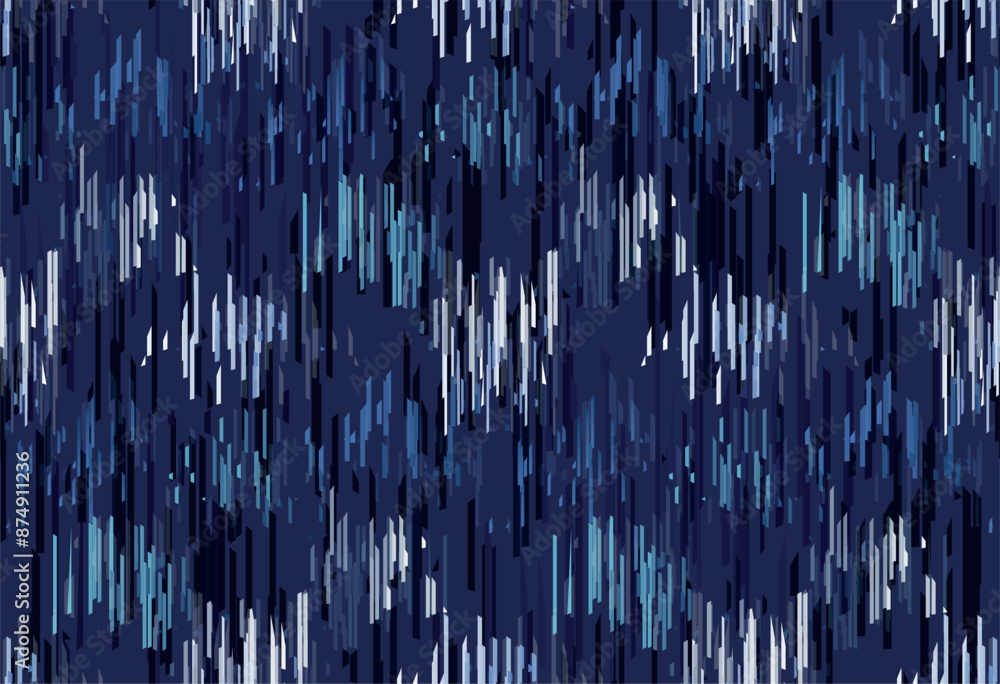 Seamless abstract digital vector pattern with vibrant blue tones ...