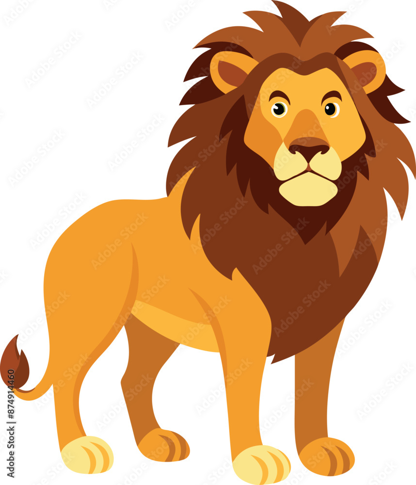 lion Stricker vector with a white background lion Stricker vector with a white background