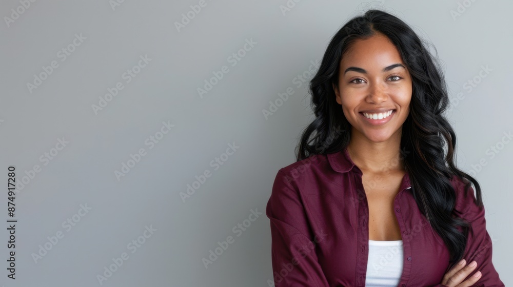 The smiling young woman The smiling young woman