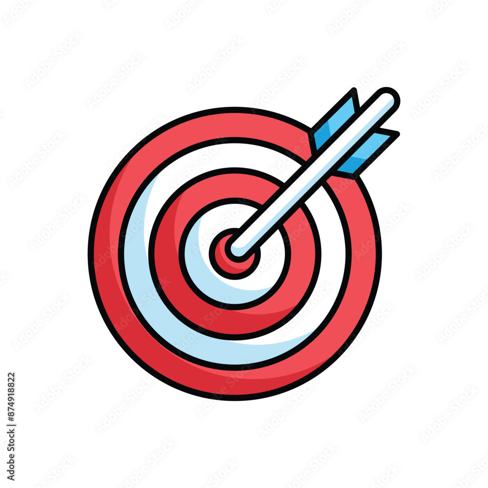 Target icon design with white background stock illustration Target icon design with white background stock illustration