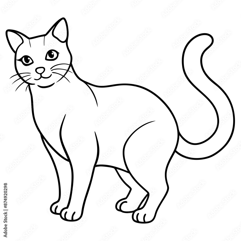 Cat lineart vector illustration Cat lineart vector illustration